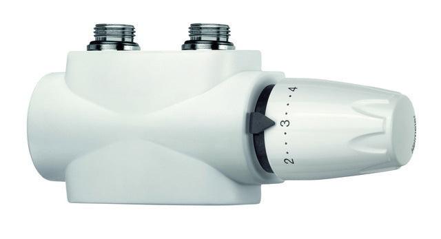 Heimeier Multilux 4-Set f.Durchgang/Eck DN 20 weiss 1/2" IG und 3/4" AG.