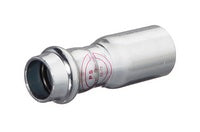 Pressfitting-Reduziermuffe, C-Stahl,verzinkt, Einsteckende, V-Press
