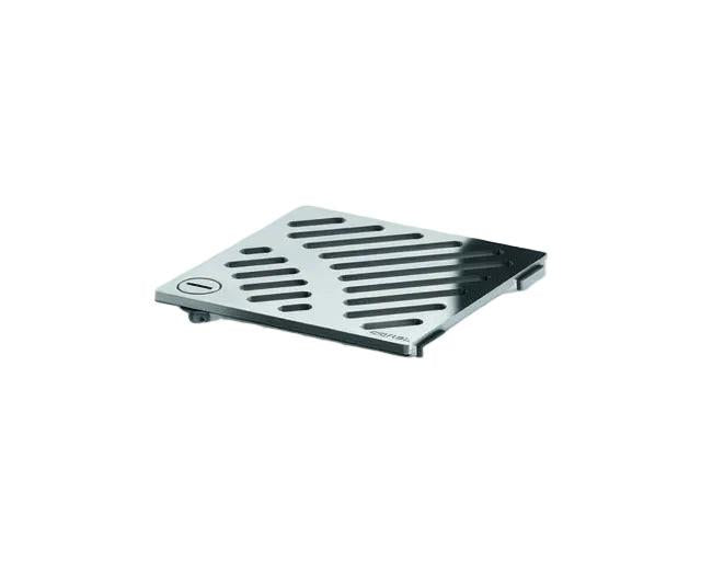 DRAIN Edelstahlrost massiv 150 mm, verriegelbar.