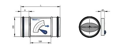 Trox Volumenstromregler RN-D2