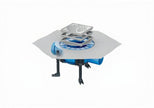 DRAIN PLUS Badablauf DN 50 waagerecht flach, mit Zulauf