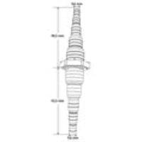 PP Universal Schlauchkupplung Universal beidseitig von 8,4 - 26,5 mm