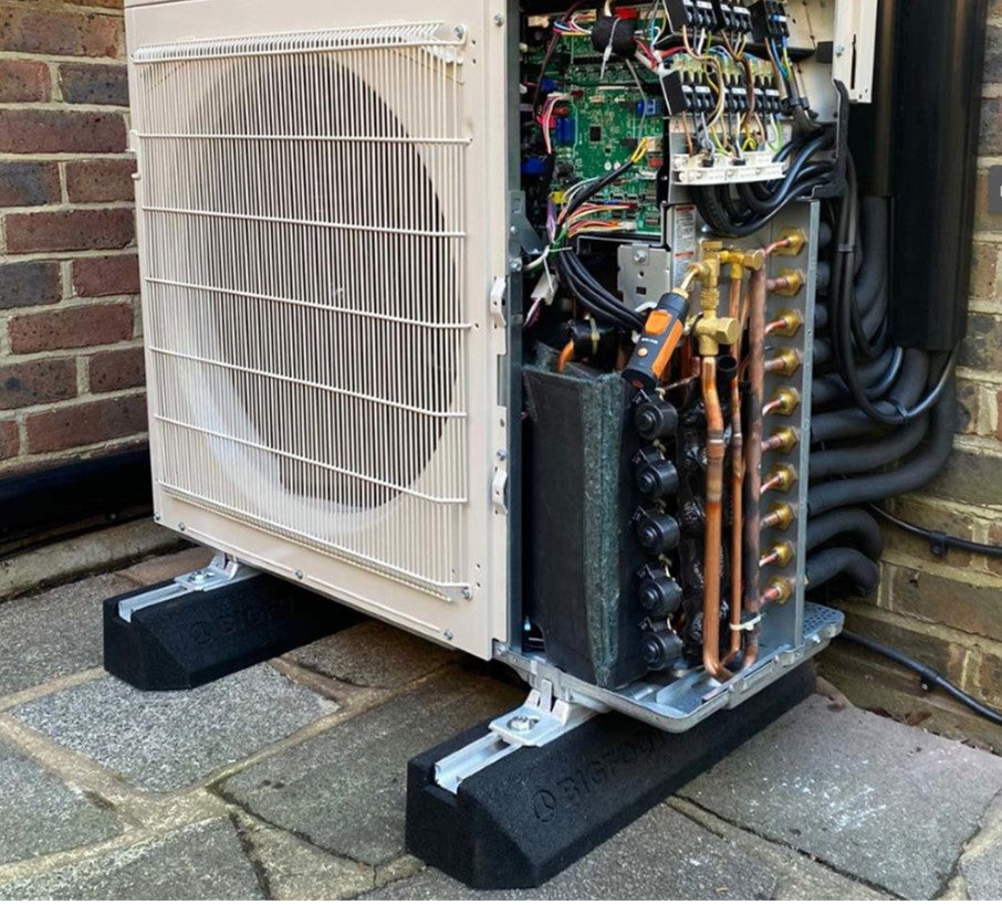 Dämpfungssockelpaar 400 HxBxL=95x190x400mm, max. Bel. 240 kg