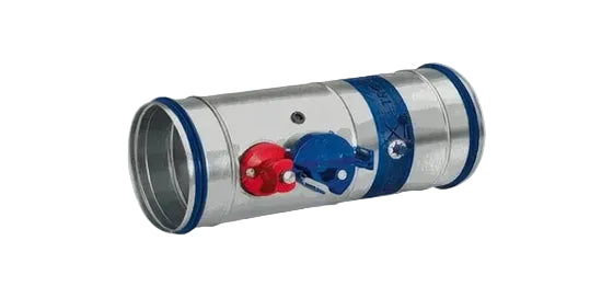 Brandschutzklappe Trox FKRS-EU mit Schmelzlot Auslösetemperatur +72°C.