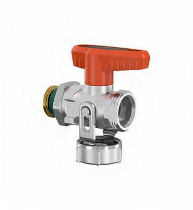 KFE-Kugelhahn Simplex 1/2" für Solar PN 16 vernickelt o.Schlauchverschraubung