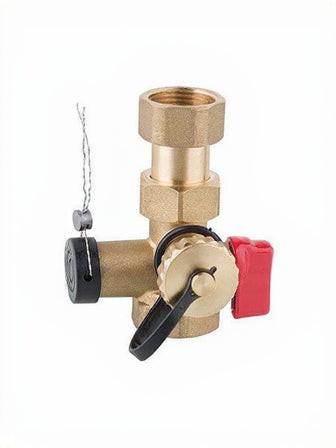 Kappenventil Messing m. KFE-Hahn
