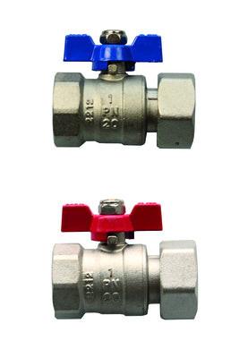 Kugelhahnset Durchgang 3/4"IG x 1" AG für FBH Verteiler