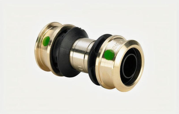 Kupplung Muffe Raxofix gerade Siliziumbronze, m.Pressanschluss