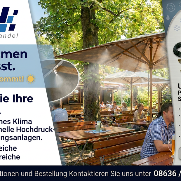 Hochdruck Sprühnebelbefeuchtung Set