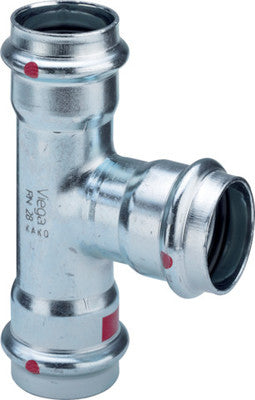 Prestabo T-Stück Stahl unlegiert,verzinkt, Pressanschluss