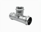T-Stück Edelstahl V-Press Kontur
