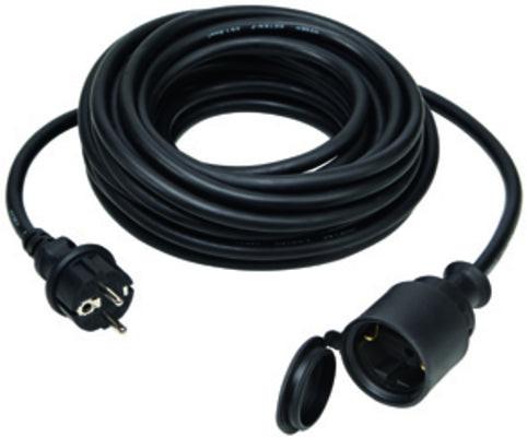Gummi Verlängerungskabel mit Schuko Stecker IP44