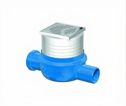 DRAIN Bodenablauf DN 50, waagerecht, superflach.