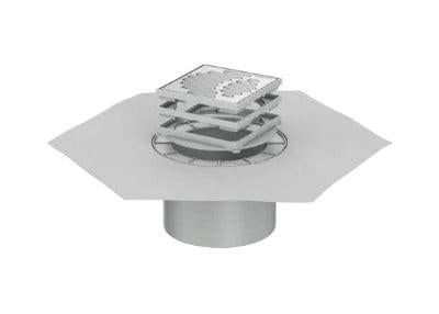 DRAIN PLUS Dünnbettaufsatzstück mit Rost 150mm.