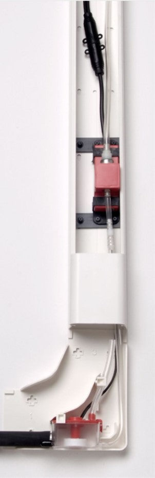 Kondensatpumpe mit Winkeleck und Kanal